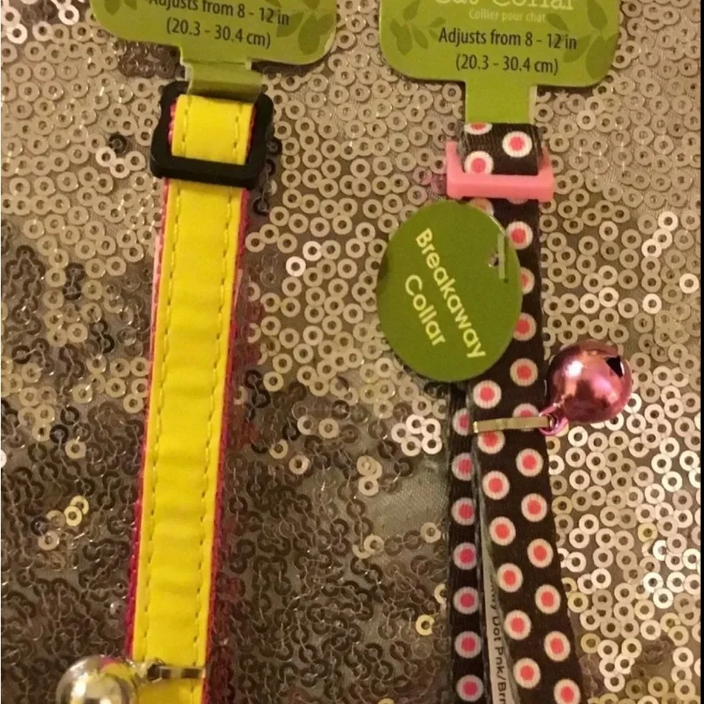 ✔️🌸Ⓜ️Bundle of 2 Whisker City Cat collars, NWT,